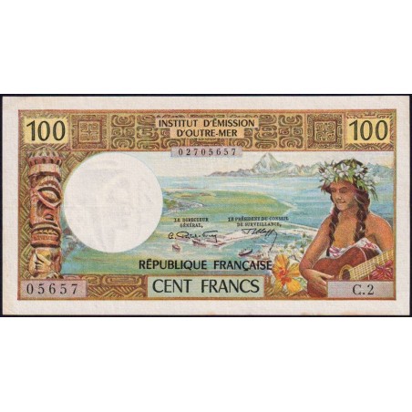 Nouvelle-Calédonie - Nouméa - Pick 63a - 100 francs - Série C.2 - 1971 - Etat : TTB+