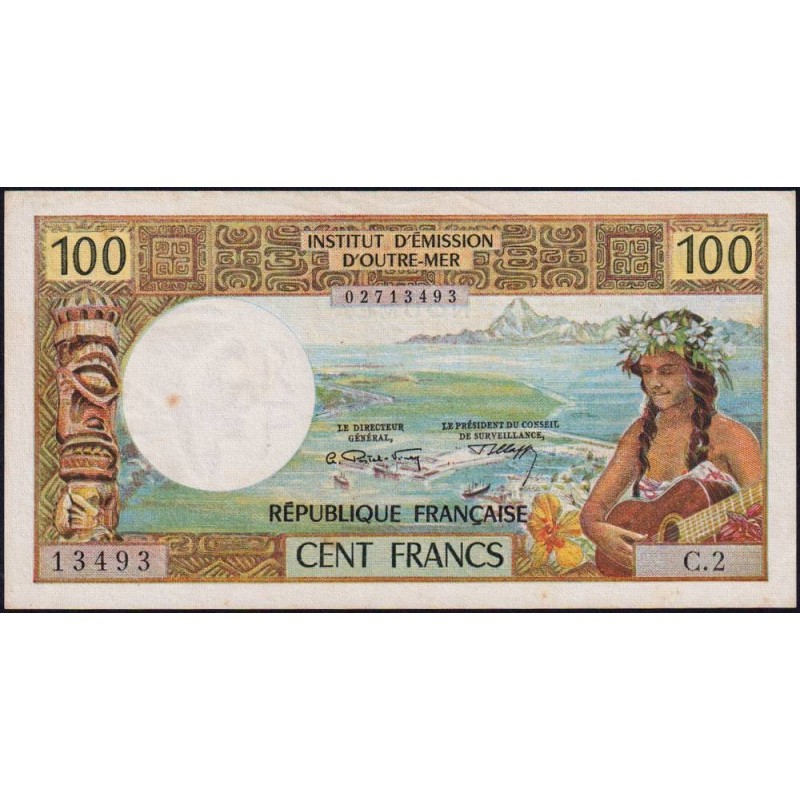 Nouvelle-Calédonie - Nouméa - Pick 63a - 100 francs - Série C.2 - 1971 - Etat : TTB+