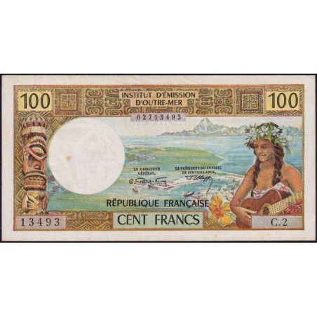 Nouvelle-Calédonie - Nouméa - Pick 63a - 100 francs - Série C.2 - 1971 - Etat : TTB+