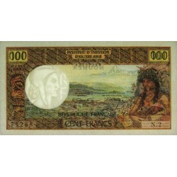 Nouvelle-Calédonie - Nouméa - Pick 63b - 100 francs - Série N.2 - 1972 - Etat : TTB+