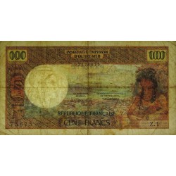 Tahiti - Papeete - Pick 23 - 100 francs - Série Z.1 - 1969 - Etat : TB