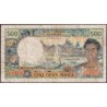 Tahiti - Papeete - Pick 25a - 500 francs - Série J.1 - 1970 - Etat : B