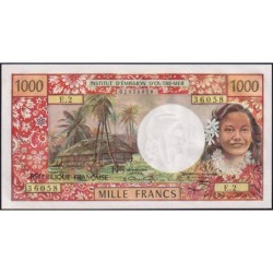 Tahiti - Papeete - Pick 27a - 1'000 francs - Série E.2 - 1971 - Etat : pr.NEUF