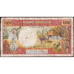 Tahiti - Papeete - Pick 27c - 1'000 francs - Série U.4 - 1983 - Etat : B