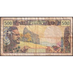 Territoire Français du Pacifique - Pick 1f - 500 francs - Série G.013 - 2008 - Etat : B+