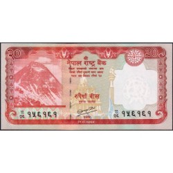 Népal - Pick 71 - 20 rupees - Série 76 - 2012 (2013) - Etat : NEUF