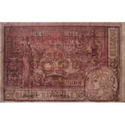 Belgique - Pick 62d - 20 francs - 25/10/1907 - Etat : TTB+
