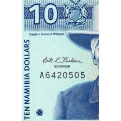 Namibie - Pick 1a - 10 dollars - Série A - 1993 - Etat : SPL+