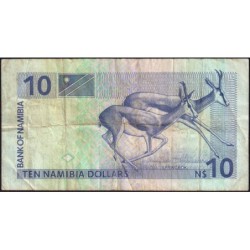 Namibie - Pick 1a - 10 dollars - Série B - 1993 - Etat : TB-
