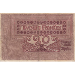 Belgique - Pick 62d - 20 francs - 14/05/1908 - Etat : TB+