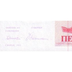 Macédoine - Pick 11a - 20 denars - Série A A - 1993 - Etat : NEUF