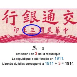 Chine - Bank of Comm. - Shanghai - Pick 118q - 10 yüan - Série SB C - 01/10/1914 (1940) - Etat : SPL+