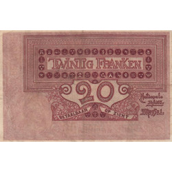 Belgique - Pick 62d - 20 francs - 20/05/1909 - Etat : TTB-