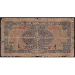 Chine - Bank of Communications - Chefoo - Pick 146Cb - 5 yüan - Série A L - 01/11/1927 - Etat : AB