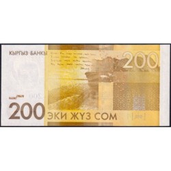 Kirghizistan - Pick 27a - 200 som - série CA - 2010 - Etat : NEUF