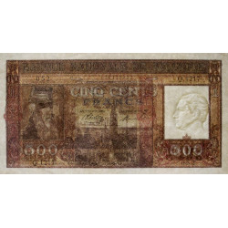 Belgique - Pick 127a - 500 francs - 11/05/1945 - Etat : TTB