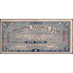 Philippines - Cebu - Pick S 215 - 1 peso - Sans lettre de série - 29/12/1941 - Etat : TTB
