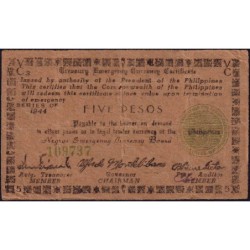 Philippines - Negros - Pick S 674 - 5 pesos - Série C3 - 1944 - Etat : SUP