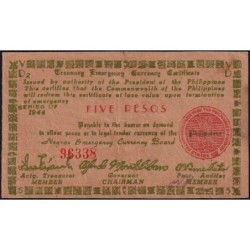 Philippines - Negros - Pick S 675 - 5 pesos - Série D2 - 1944 - Etat : SUP+