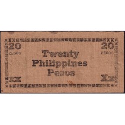 Philippines - Negros - Pick S 680a - 20 pesos - Série D1 - 1944 - Etat : TTB