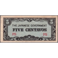 Philippines - Gouvernement Japonais - Pick 103a - 5 centavos - Série PS - 1942 - Etat : SPL
