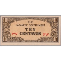 Philippines - Gouvernement Japonais - Pick 104a - 10 centavos - Série PW - 1942 - Etat : NEUF