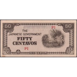 Philippines - Gouvernement Japonais - Pick 105a - 50 centavos - Série PI - 1942 - Etat : SPL