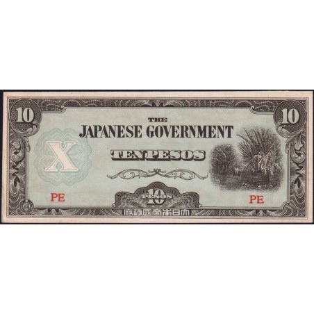 Philippines - Gouvernement Japonais - Pick 108a - 10 pesos - Série PE - 1942 - Etat : SPL