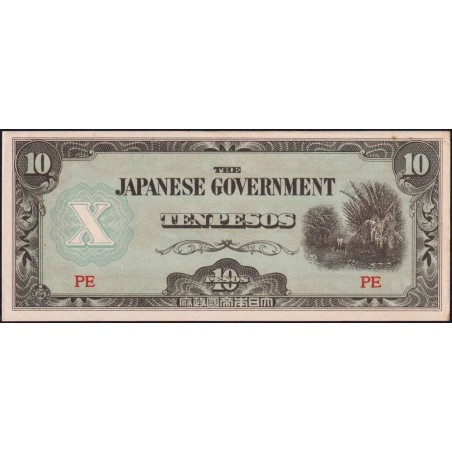 Philippines - Gouvernement Japonais - Pick 108a - 10 pesos - Série PE - 1942 - Etat : pr.NEUF