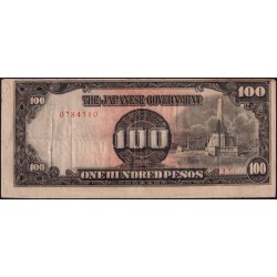 Philippines - Gouvernement Japonais - Pick 112a_b2 - 100 pesos - Série 35 - 1944 - Etat : TTB-