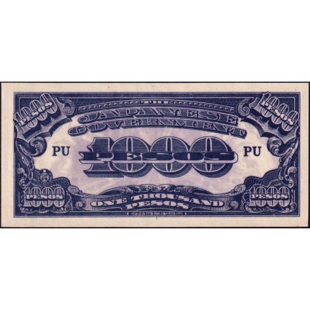 Philippines - Gouvernement Japonais - Pick 115c - 1'000 pesos - Série PU - 1945 - Etat : SPL