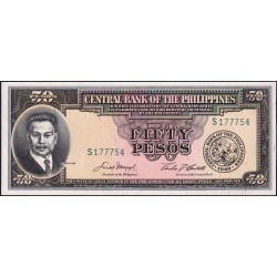 Philippines - Pick 138d - 50 pesos - Série S - 1949 (1962) - Etat : NEUF