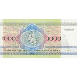 Bielorussie - Pick 11 - 1'000 rublei - 1992 (1993) - Etat : NEUF