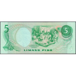 Philippines - Pick 160a - 5 piso - Série QX - 1949 (1978) - Etat : SPL