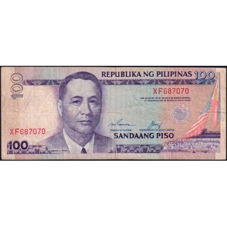 Philippines - Pick 172e - 100 piso - Série XF - 1949 (1992) - Etat : TB