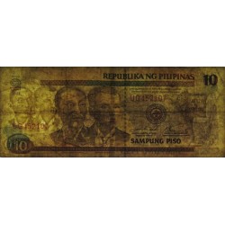 Philippines - Pick 187f_3 - 10 piso - Série UG - 2001 - Etat : B+