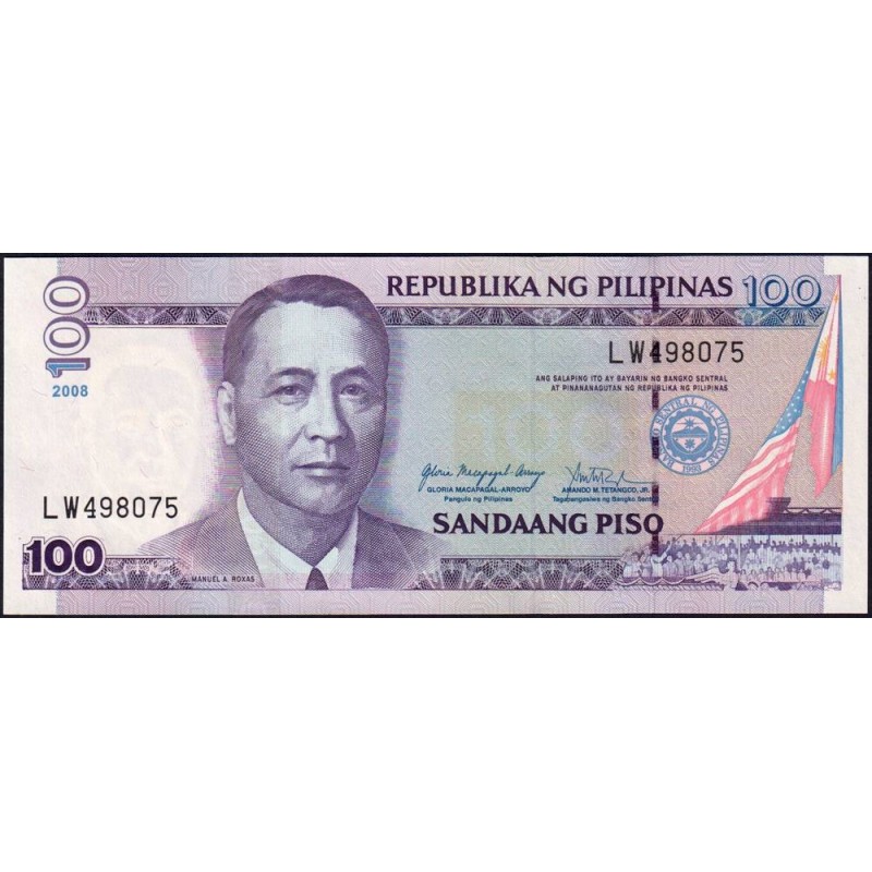 Philippines - Pick 194b_4 - 100 piso - Série LW - 2008 - Etat : NEUF