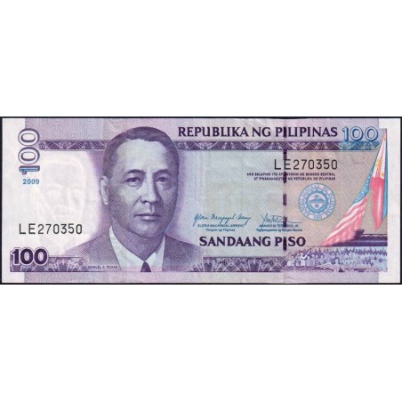 Philippines - Pick 194b_5 - 100 piso - Série LE - 2009 - Etat : TTB+