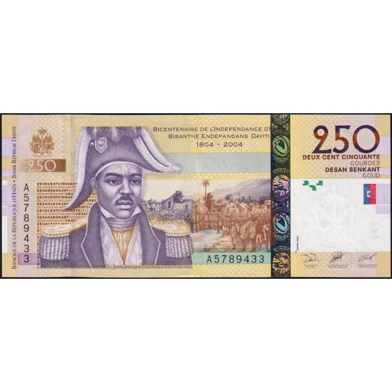 Haïti - Pick 276a - 250 gourdes - Série A - 2004 - Commémoratif - Etat : NEUF