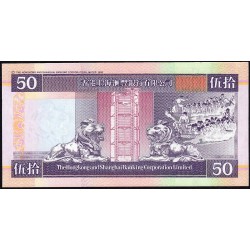 Hong Kong - HSBC Limited - Pick 202e - 50 dollars - Série CP - 01/01/2002 - Etat : NEUF