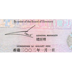 Hong Kong - HSBC Limited - Pick 202e - 50 dollars - Série CP - 01/01/2002 - Etat : NEUF