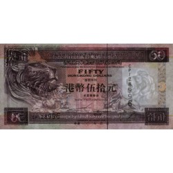 Hong Kong - HSBC Limited - Pick 202e - 50 dollars - Série CP - 01/01/2002 - Etat : NEUF