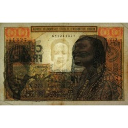 Etats Afrique Ouest - Pick 2b - 100 francs - Série N.273 - 1966 - Etat : TTB+