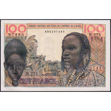 Etats Afrique Ouest - Pick 2b - 100 francs - Série N.275 - 1966 - Etat : NEUF