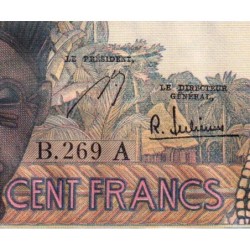 Côte d'Ivoire - Pick 101Ag - 100 francs - Série B.269 - Sans date (1966) - Etat : NEUF