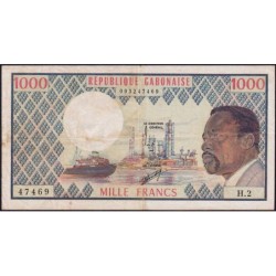 Gabon - Pick 3b - 1'000 francs - Série H.2 - 1974 - Etat : TB+