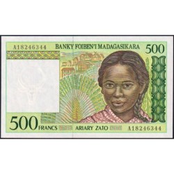 Madagascar - Pick 75a - 500 francs - 100 ariary - Série A - 1994 - Etat : NEUF