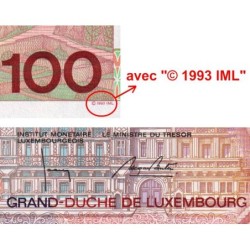 Luxembourg - Pick 58b - 100 francs - Série Q - 1993 - Etat : NEUF