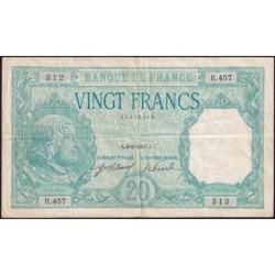 F 11-01 - 29/12/1916 - 20 francs - Bayard - Série R.457 - Etat : TTB-