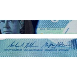 Canada - Pick 106c - 5 dollars - Série HCV - 2013 (2016) - Polymère - Etat : NEUF